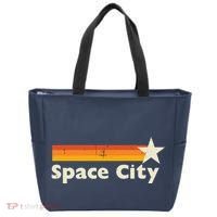 Retro Distressed Houston Baseball Space City Tote Bag thumb 0