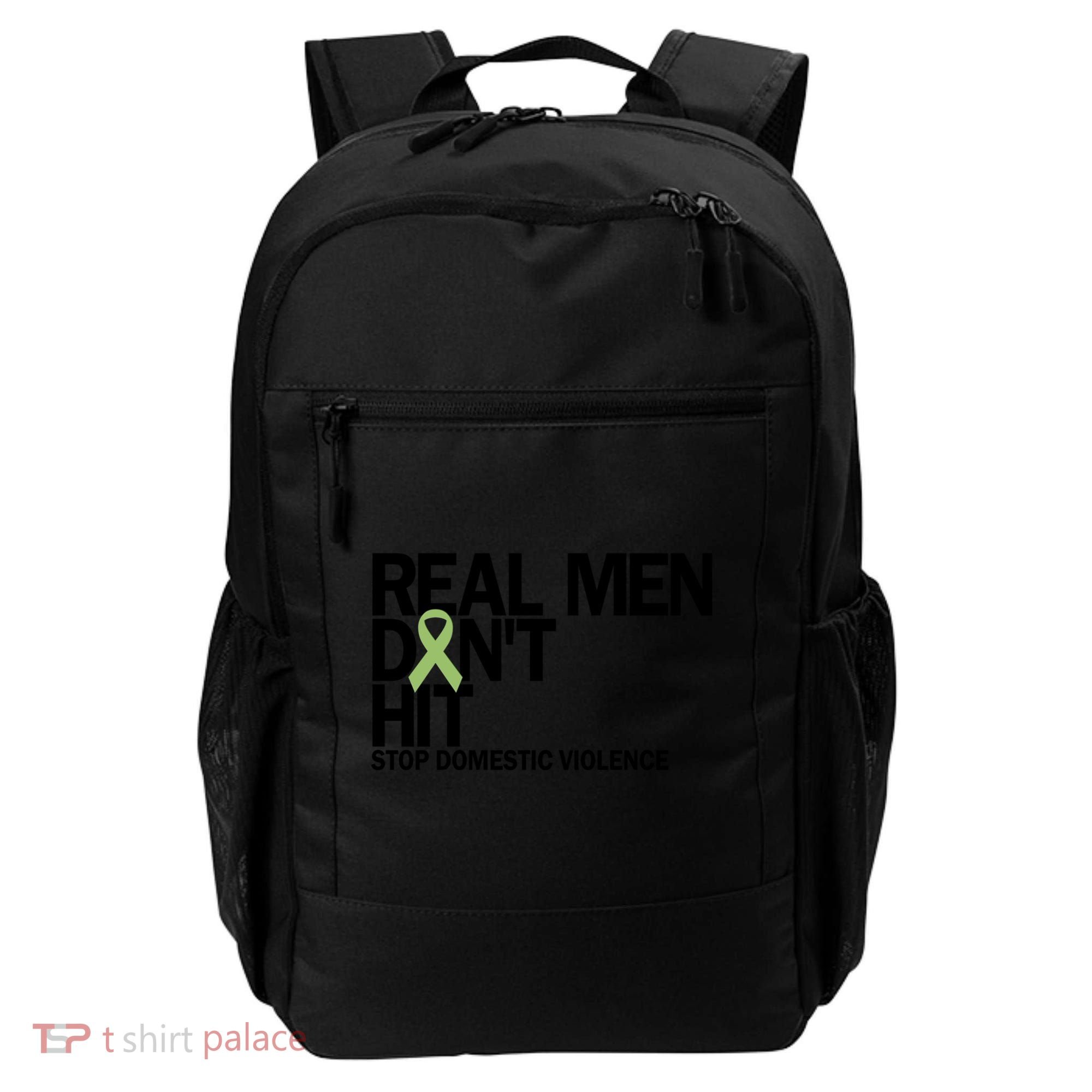 Real Don't Hit Stop Domestic Violence Awareness Cool Gift Backpack