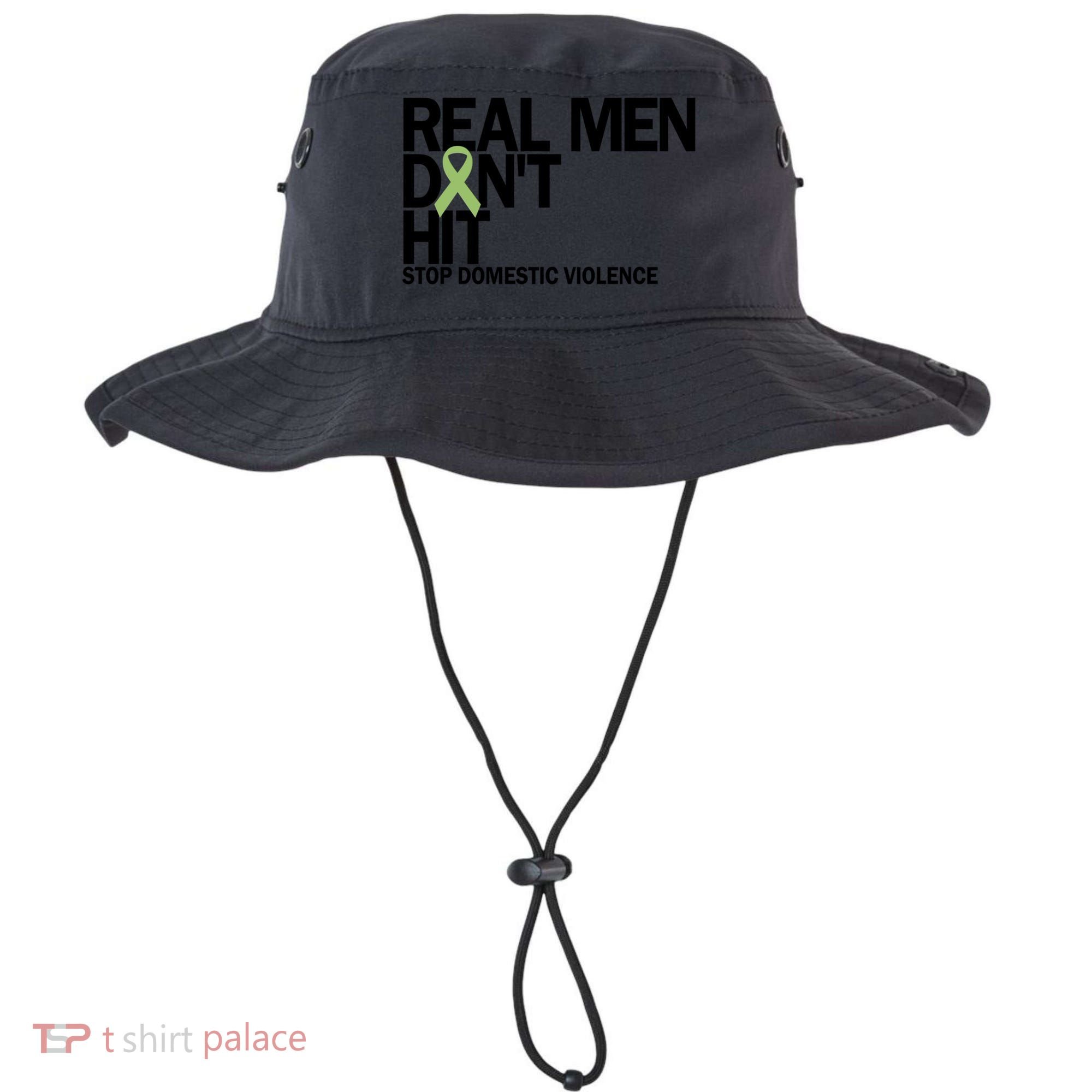 Real Don't Hit Stop Domestic Violence Awareness Cool Gift Bucket Hat
