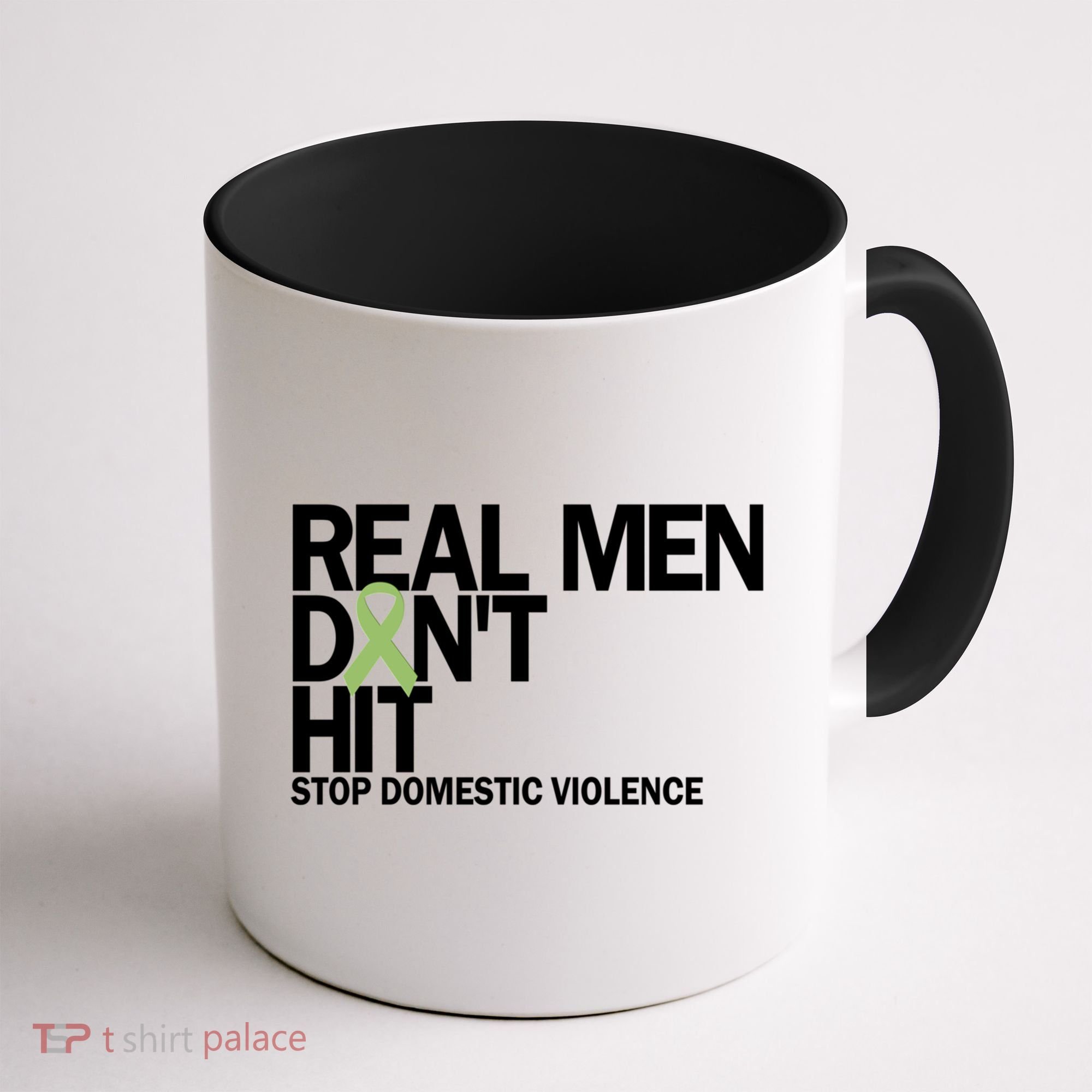 Real Don't Hit Stop Domestic Violence Awareness Cool Gift Coffee Mug