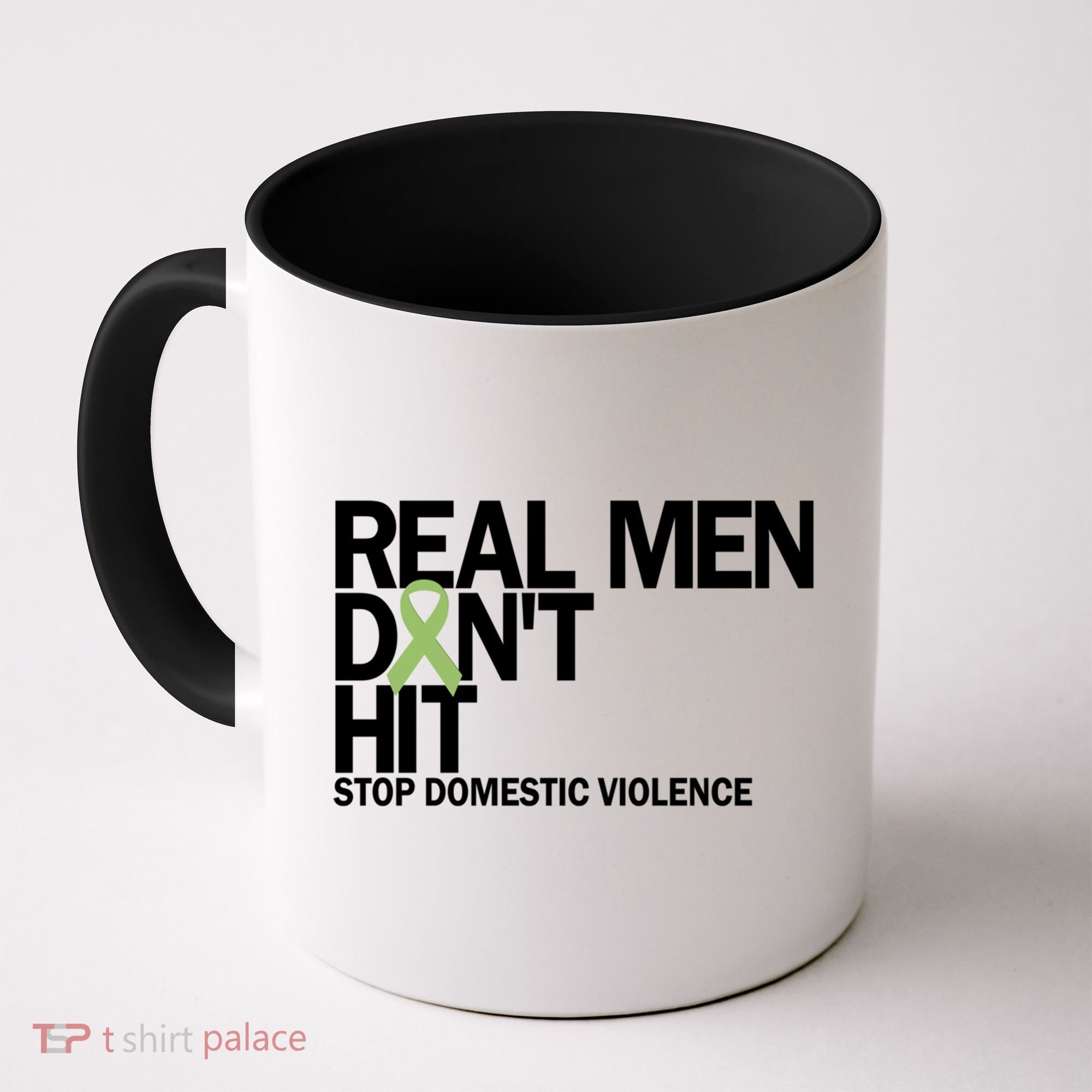 Real Don't Hit Stop Domestic Violence Awareness Cool Gift Coffee Mug