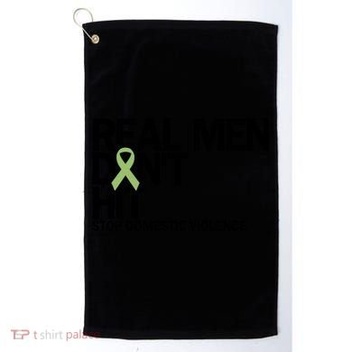 Real Don't Hit Stop Domestic Violence Awareness Cool Gift Golf Towel