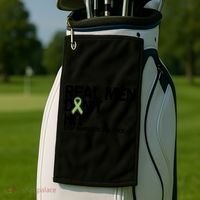 Real Don't Hit Stop Domestic Violence Awareness Cool Gift Golf Towel thumb 2