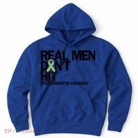 Real Don't Hit Stop Domestic Violence Awareness Cool Gift Hoodie thumb 0