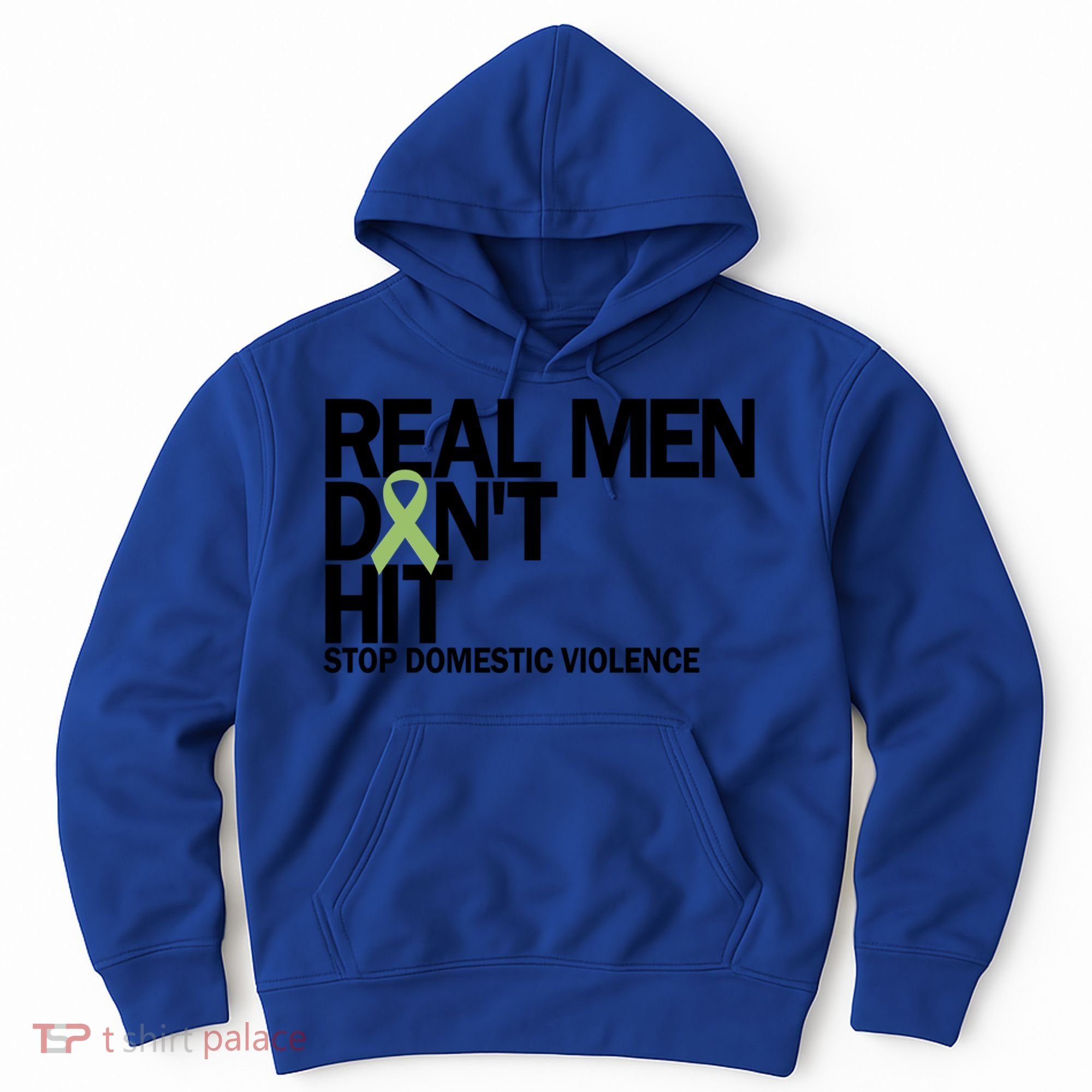 Real Don't Hit Stop Domestic Violence Awareness Cool Gift Hoodie