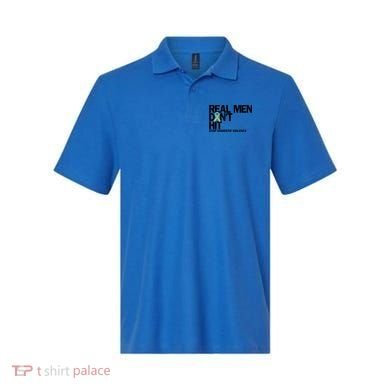 Real Don't Hit Stop Domestic Violence Awareness Cool Gift Polo