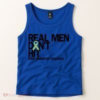 Real Don't Hit Stop Domestic Violence Awareness Cool Gift Tank Top thumb 2