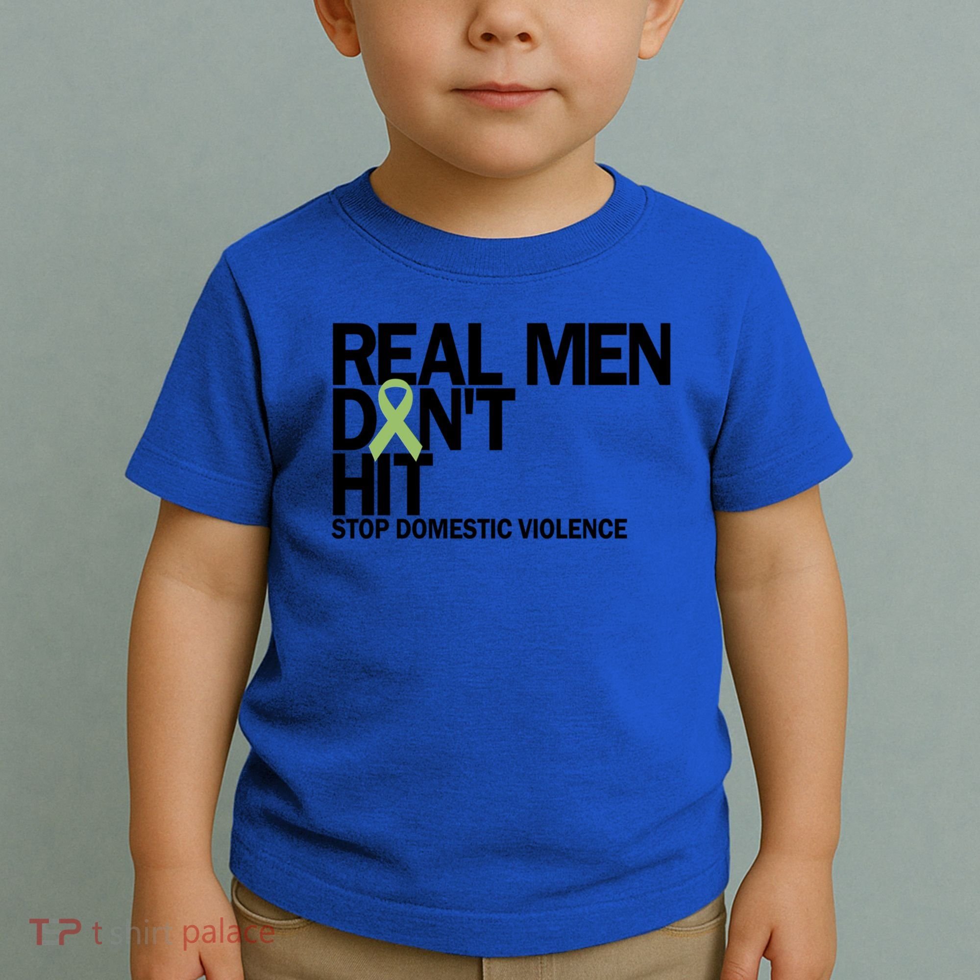 Real Don't Hit Stop Domestic Violence Awareness Cool Gift Toddler T-Shirt
