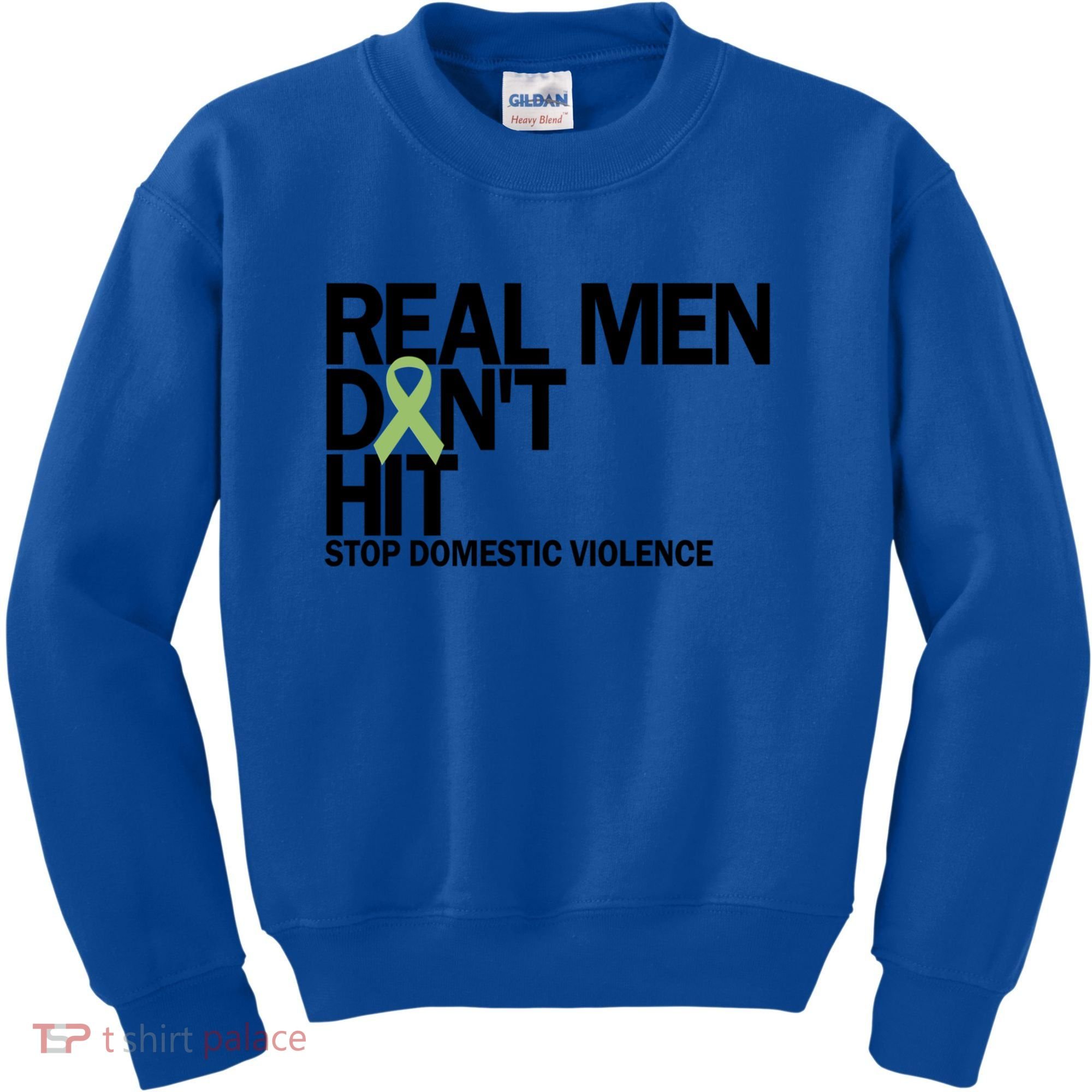 Real Don't Hit Stop Domestic Violence Awareness Cool Gift Kids Sweatshirt