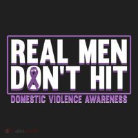 Real DonT Hit Domestic Violence Awareness Month Graphic Gift Beanie thumb 2