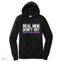 Real DonT Hit Domestic Violence Awareness Month Graphic Gift Women's Hoodie thumb 0