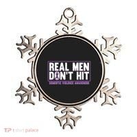 Real DonT Hit Domestic Violence Awareness Month Graphic Gift Ornament thumb 0