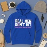 Real DonT Hit Domestic Violence Awareness Month Graphic Gift Hoodie thumb 3