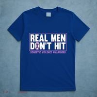 Real DonT Hit Domestic Violence Awareness Month Graphic Gift T-Shirt thumb 5