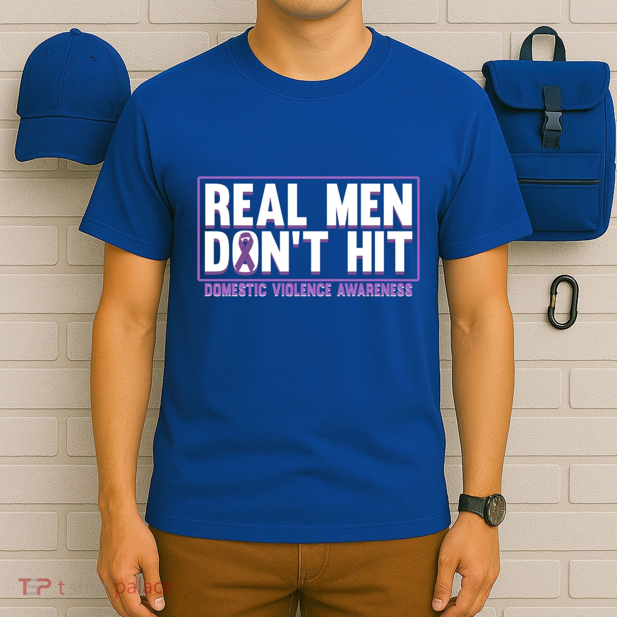 Real DonT Hit Domestic Violence Awareness Month Graphic Gift T-Shirt