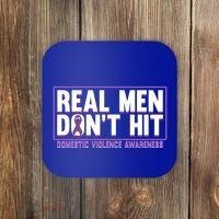 Real DonT Hit Domestic Violence Awareness Month Graphic Gift Coaster thumb 0