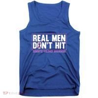 Real DonT Hit Domestic Violence Awareness Month Graphic Gift Tank Top thumb 0