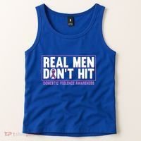 Real DonT Hit Domestic Violence Awareness Month Graphic Gift Tank Top thumb 2