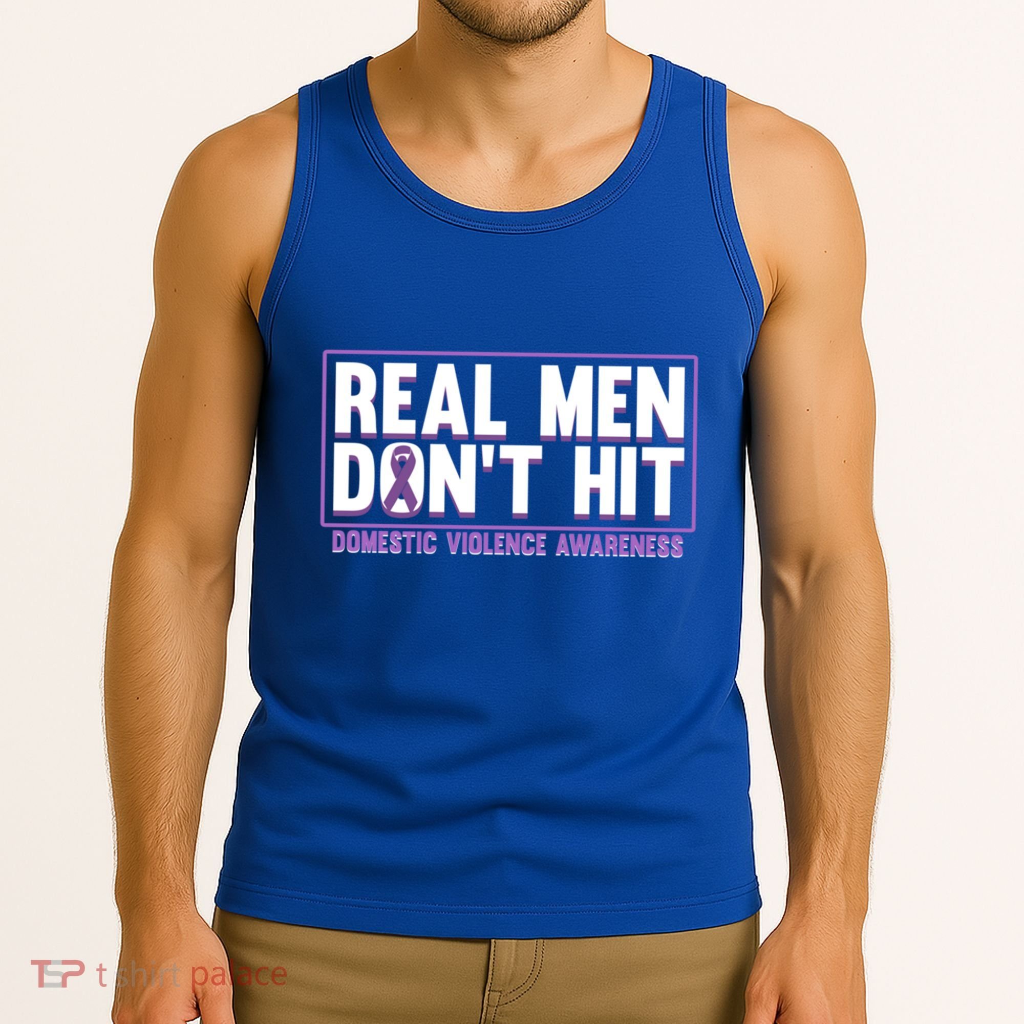 Real DonT Hit Domestic Violence Awareness Month Graphic Gift Tank Top