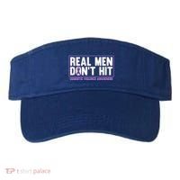 Real DonT Hit Domestic Violence Awareness Month Graphic Gift Visor thumb 0