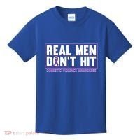 Real DonT Hit Domestic Violence Awareness Month Graphic Gift Kids T-Shirt thumb 0