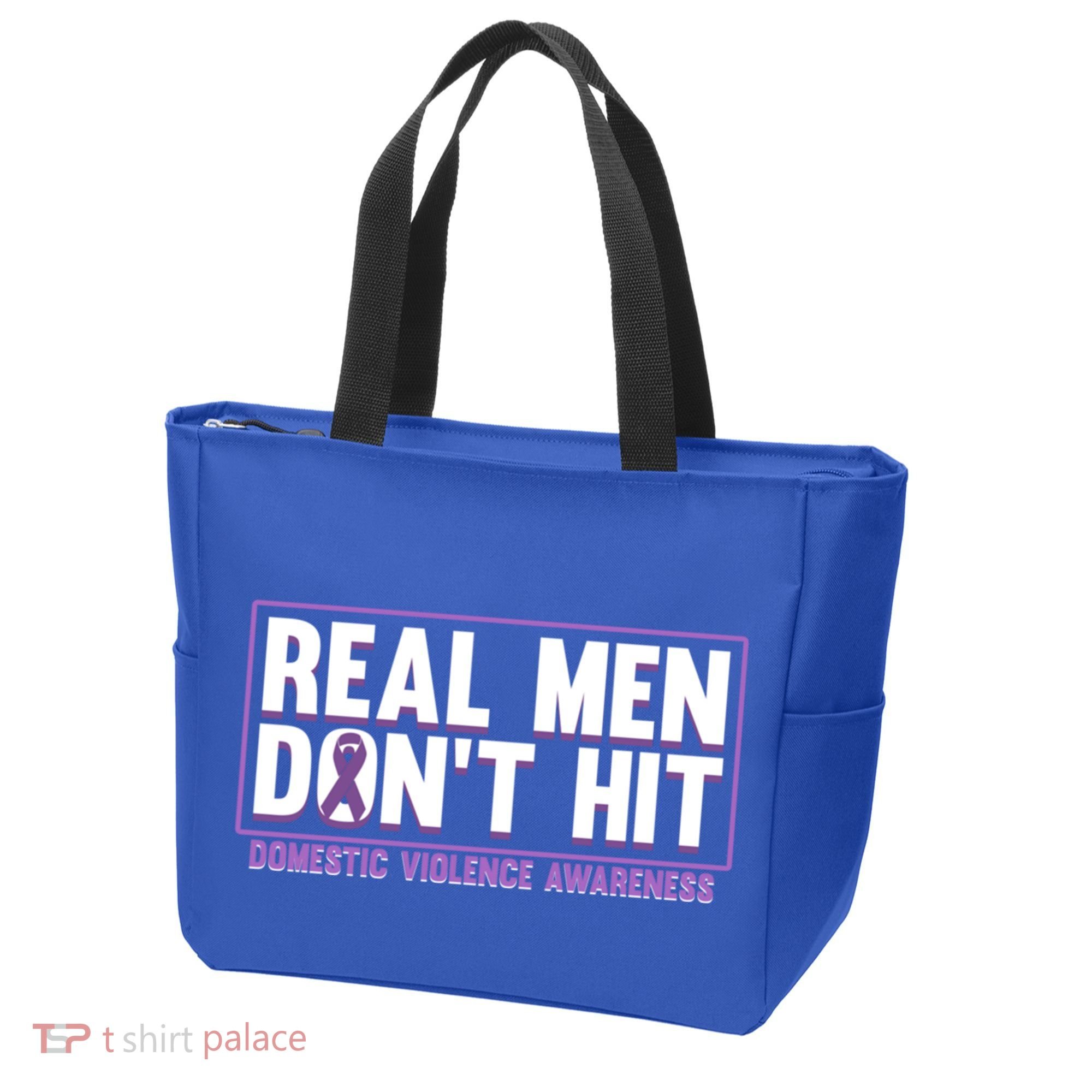 Real DonT Hit Domestic Violence Awareness Month Graphic Gift Tote Bag