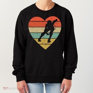 Roller Derby Heart Retro Skater Player Women's Sweatshirt