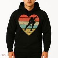 Roller Derby Heart Retro Skater Player Hoodie thumb 2