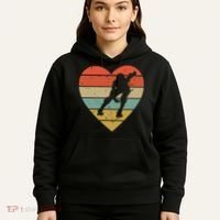 Roller Derby Heart Retro Skater Player Hoodie thumb 5