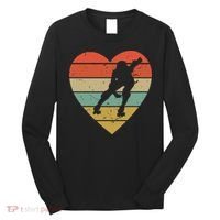 Roller Derby Heart Retro Skater Player Long Sleeve Shirt thumb 0