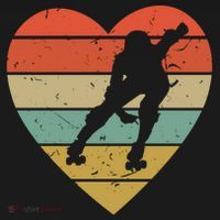 Roller Derby Heart Retro Skater Player Apron thumb 3