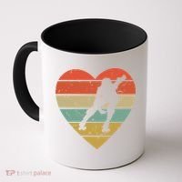 Roller Derby Heart Retro Skater Player Coffee Mug thumb 0