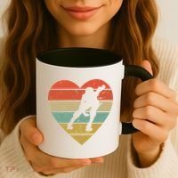 Roller Derby Heart Retro Skater Player Coffee Mug thumb 3