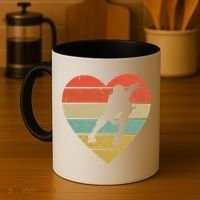 Roller Derby Heart Retro Skater Player Coffee Mug thumb 4