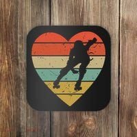 Roller Derby Heart Retro Skater Player Coaster thumb 0