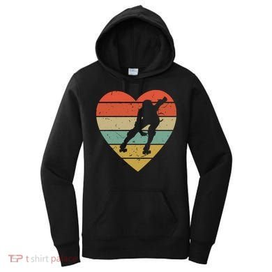Roller Derby Heart Retro Skater Player Women's Hoodie