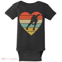Roller Derby Heart Retro Skater Player Baby Bodysuit thumb 0