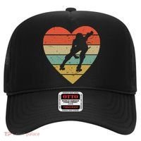 Roller Derby Heart Retro Skater Player Hat thumb 0