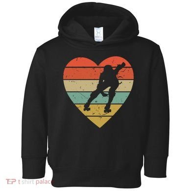 Roller Derby Heart Retro Skater Player Toddler Hoodie
