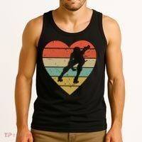 Roller Derby Heart Retro Skater Player Tank Top thumb 3