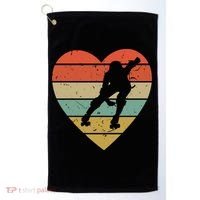Roller Derby Heart Retro Skater Player Golf Towel thumb 0