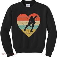 Roller Derby Heart Retro Skater Player Kids Sweatshirt thumb 0
