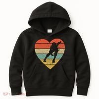 Roller Derby Heart Retro Skater Player Kids Hoodie thumb 0