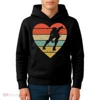 Roller Derby Heart Retro Skater Player Kids Hoodie thumb 4