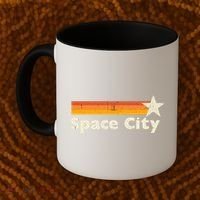 Retro Distressed Houston Baseball Space City Coffee Mug thumb 2