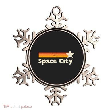 Retro Distressed Houston Baseball Space City Ornament