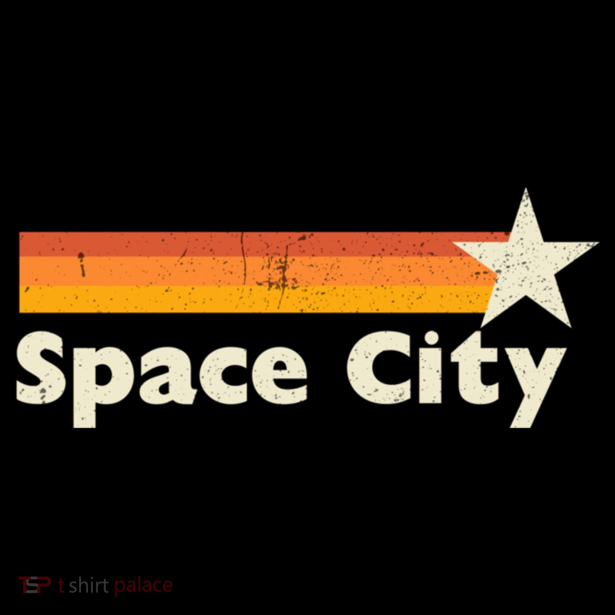 Retro Distressed Houston Baseball Space City Ornament