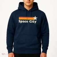 Retro Distressed Houston Baseball Space City Hoodie thumb 2