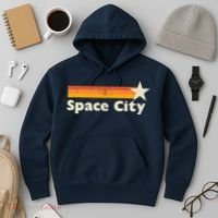 Retro Distressed Houston Baseball Space City Hoodie thumb 3