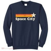 Retro Distressed Houston Baseball Space City Sweatshirt thumb 0